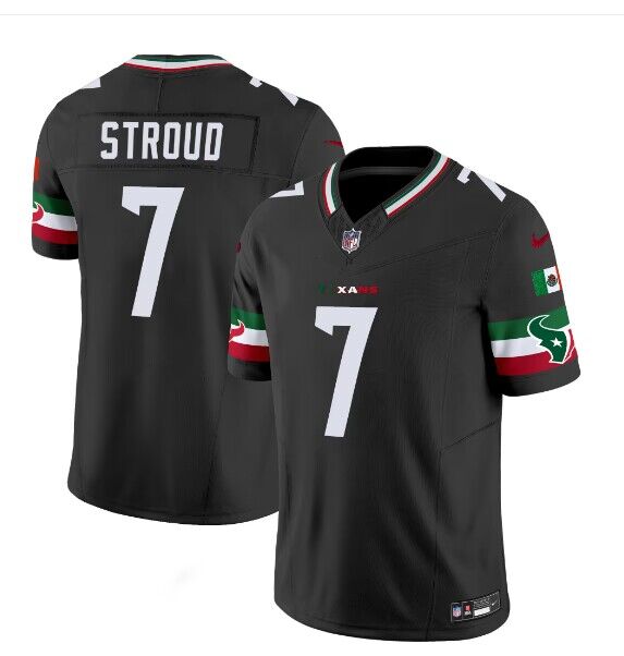 Men's Houston Texans #7 C.J. Stroud Black Mexico F.U.S.E. Vapor Limited Football Stitched Jersey